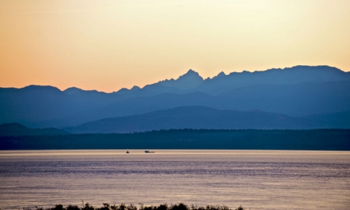 Olympic Mountains From Whidbey Island