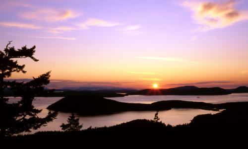 San Juan Islands From Mount Erie