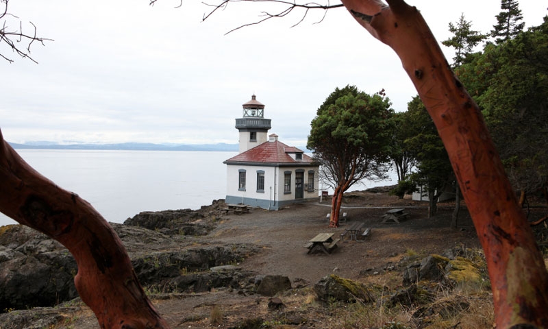 The Lime Kiln Lighthouse and State Park on San Juan Island